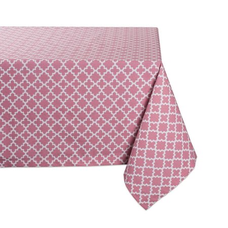 DESIGN IMPORTS 60 x 84 in. Rose Lattice Tablecloth CAMZ10477